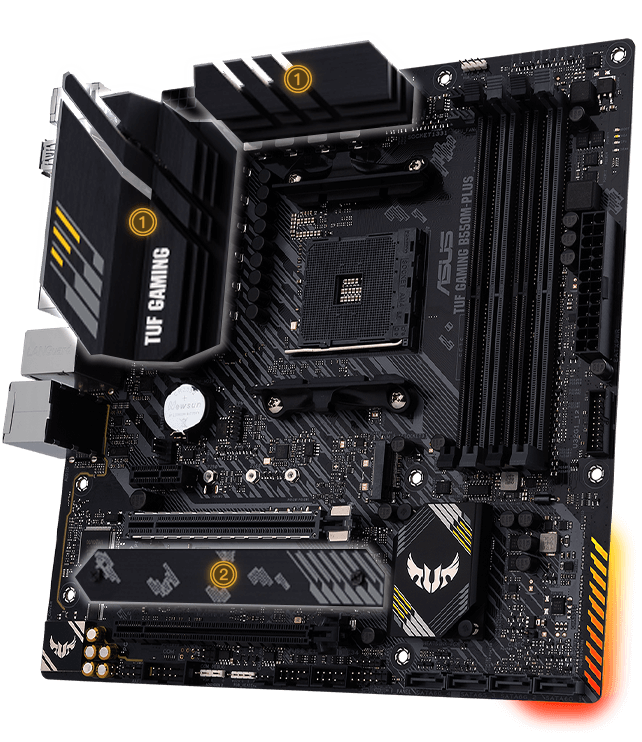 Asus Tuf Gaming A520m Plus Micro Atx Am4 Motherboard Khan Computers